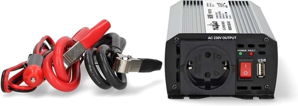 Nedis PIM60012FGY inverter, 12 V, 600 W, modificeret sinuskurve