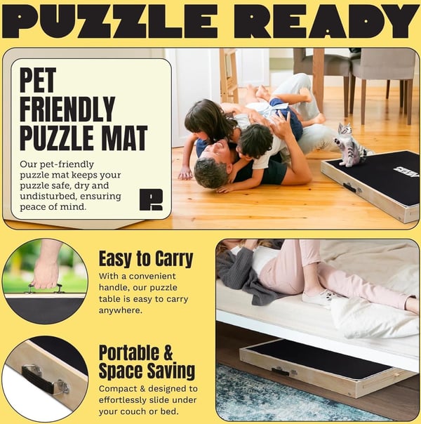 Puzzle Ready - Palapelilauta jaloilla, 1000 palalle