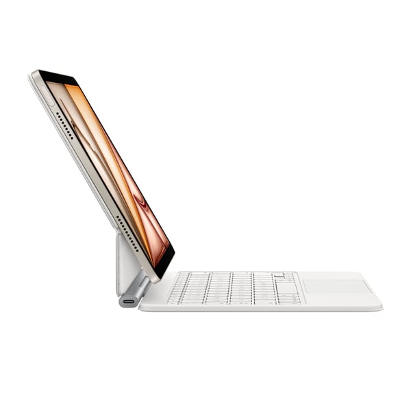 Apple Magic Keyboard för 11" iPad Air (M3) tangentbord och skydd, vit (MDFV4)