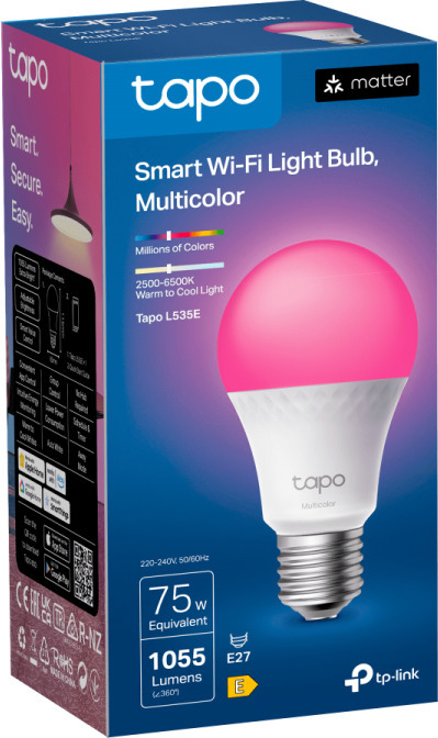 TP-Link Tapo L535E LED-smartlampa, E27, 1055 lm