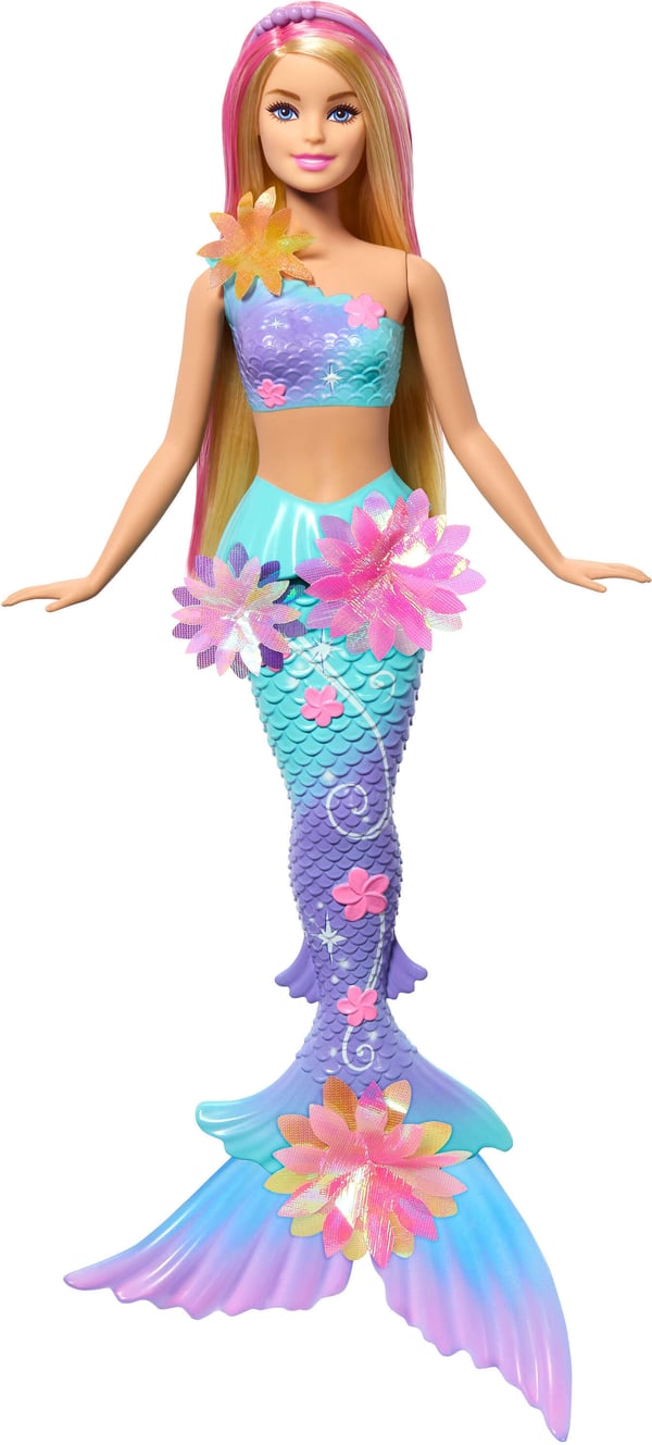 Barbie Blommande Sjöjungfru mode-docka, lila