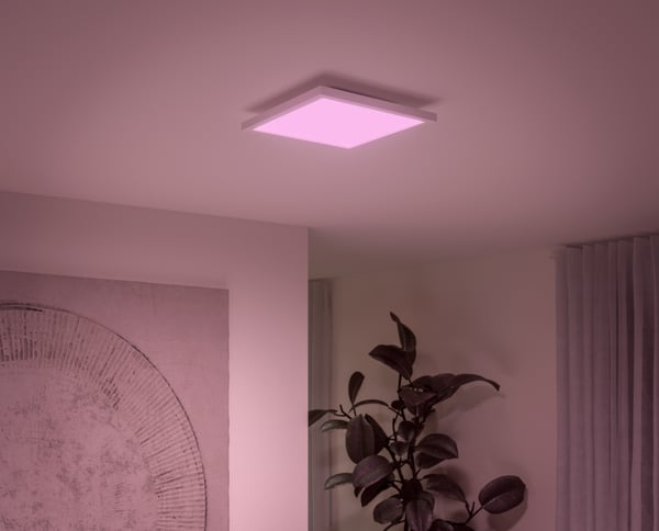 Philips Hue Surimu fullfärg taklampa 25W, 2000-6500K, 1760 lm, fyrkantig, vit S