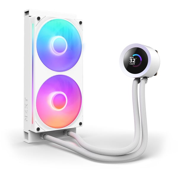 NZXT Kraken Plus 240 RGB vätskekylningssystem, vitt