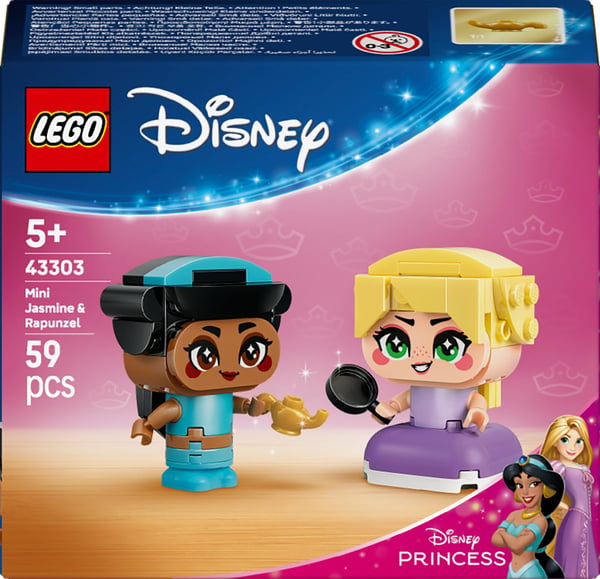 LEGO Disney Prinsessa 43303 Jasmine och Rapunzel i miniatyrstorlek