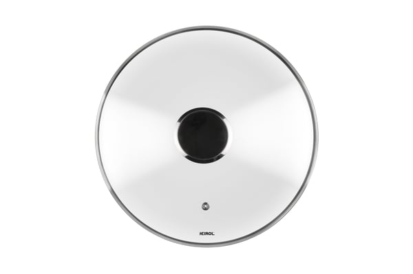 Heirol glaslock med stålknopp, 24 cm