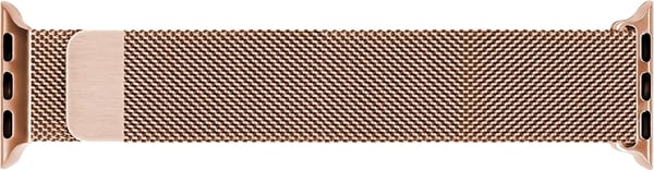 Wave flettet stålrem, Apple Watch 38 mm / 40 mm / 41 mm, rosaguldfarvet