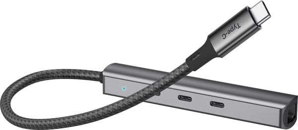 Bluecloud USB-C-USB-C -hub och gigabit ethernet -adapter