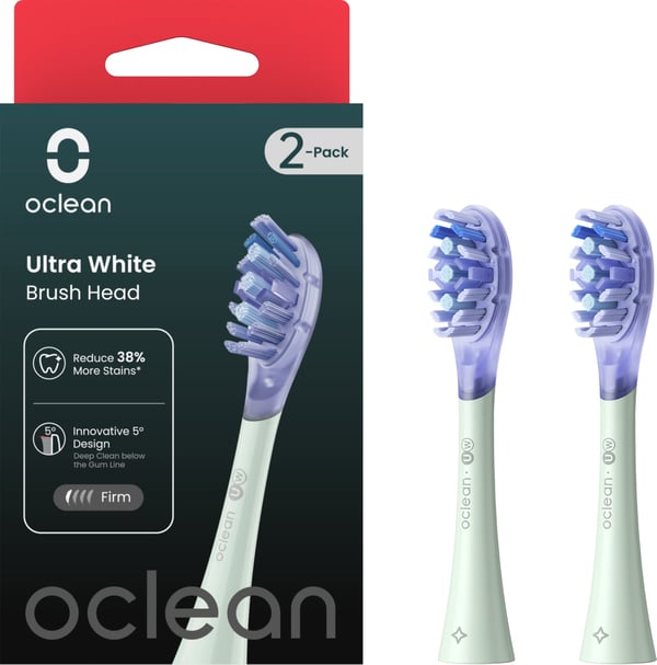 Oclean X Ultra White -borsthuvud, grön