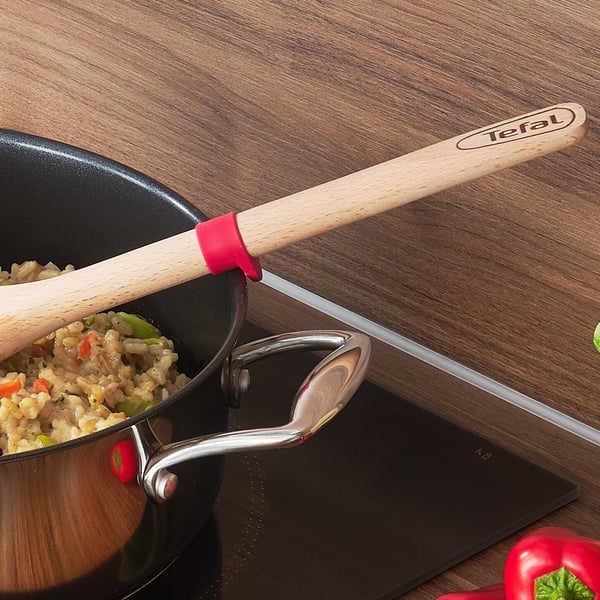 Tefal Ingenio Wood -risottoske 32,5 cm, træ/silikone
