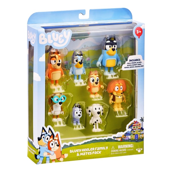 Bluey Figurer Multipack - figursats, 8 figurer