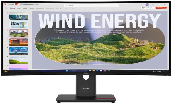 Lenovo ThinkVision T34WD-40 34" böjd skärm med dockningsstation
