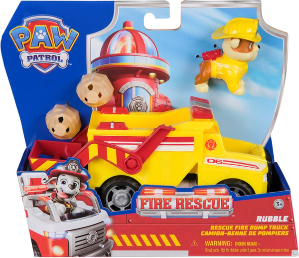 Paw Patrol Brandkår, Rulle och fordon