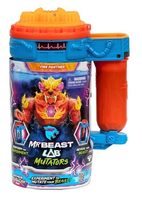 MrBeast Lab Mutator actionfigur, Eldpanter