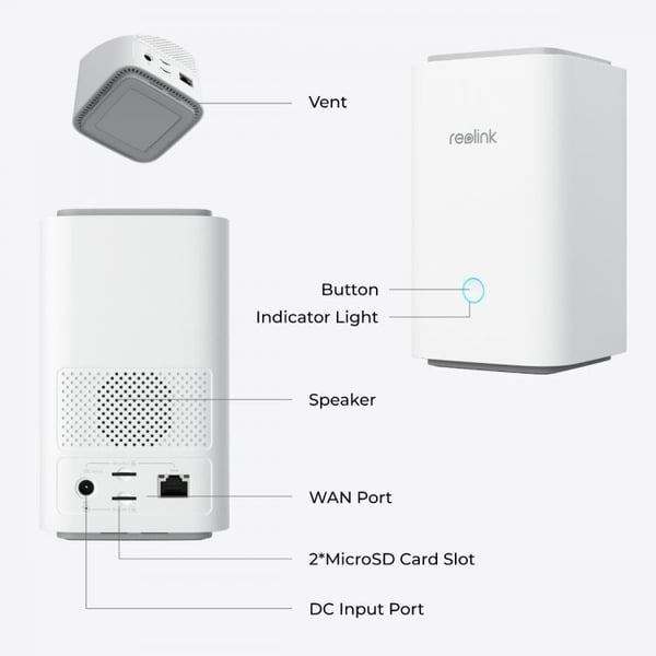 Reolink Home Hub Kit övervakningssystem, Home Hub + 2 x Argus PT Ultra med solpanel