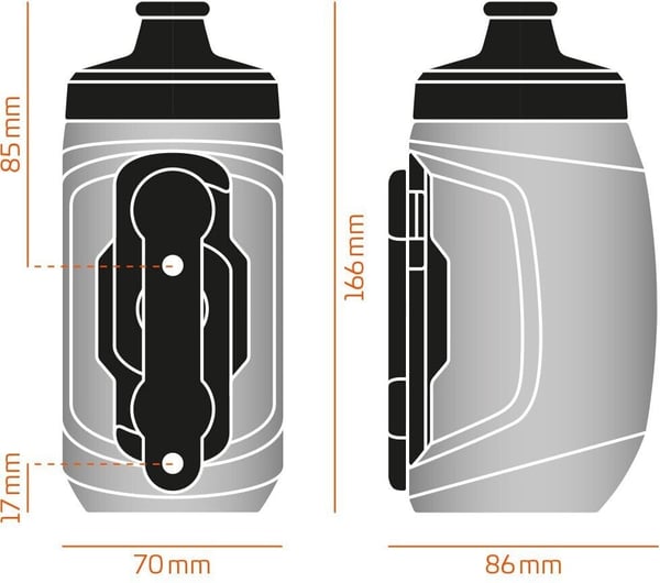 Fidlock Twist Bottle 450 vandflaske og flaskeholder