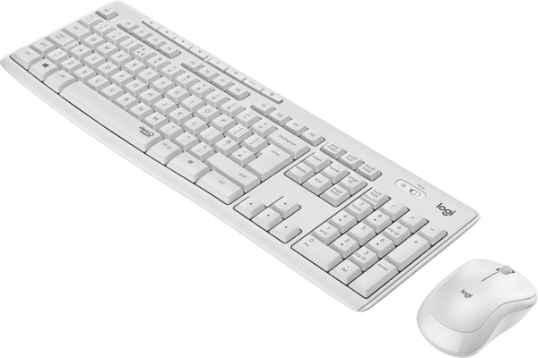 Logitech MK295 tastatur og mus, hvid