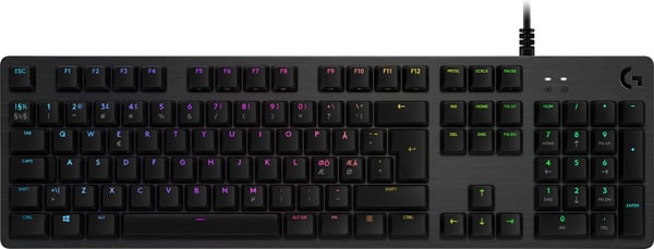 Logitech G512 Carbon Lightsync -spilkeyboard, GX Brown -kontakter
