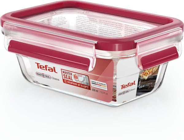Tefal MasterSeal Glass opbevaringsbeholder, glas, 0,45 L