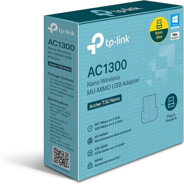 TP-LINK Archer T3U Nano AC1300 Dualband WiFi-adapter