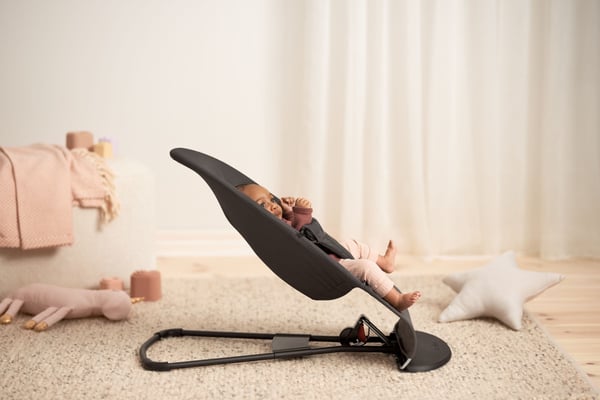 BabyBjörn Bouncer Balance Soft Woven -stol, jersey mørkegrå