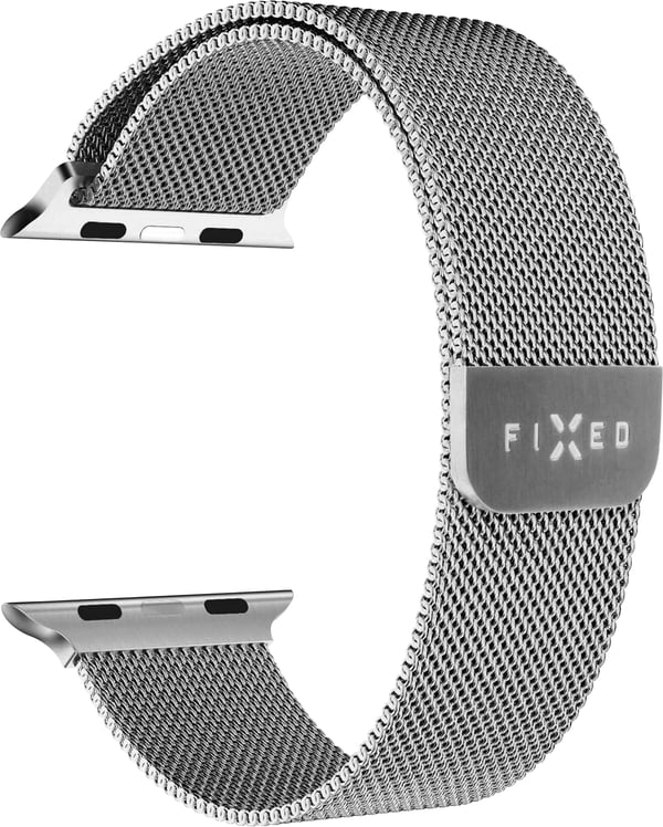 Fast mesh-armbånd til smartwatch, Apple Watch 42 / 44 / 45 / 49 mm, sølv