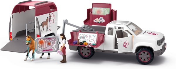 Schleich Horse Club 42704 Rörlig veterinär med släp