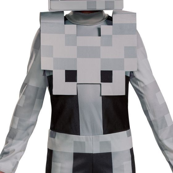 Minecraft Skelett klassisk dräkt, 7–8 år, 127–136 cm