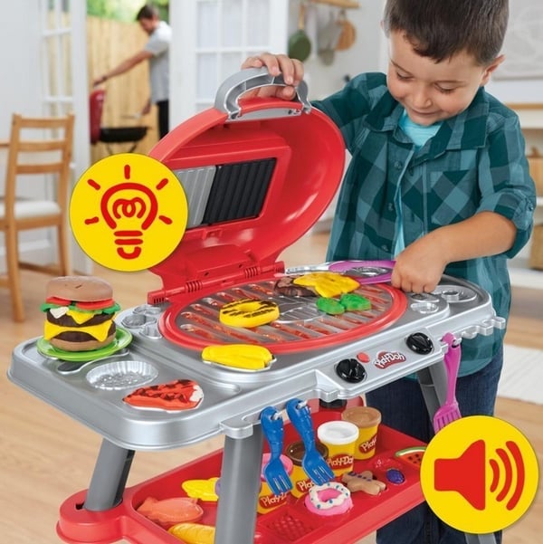 PLAY-DOH Glödande grill, modellera set