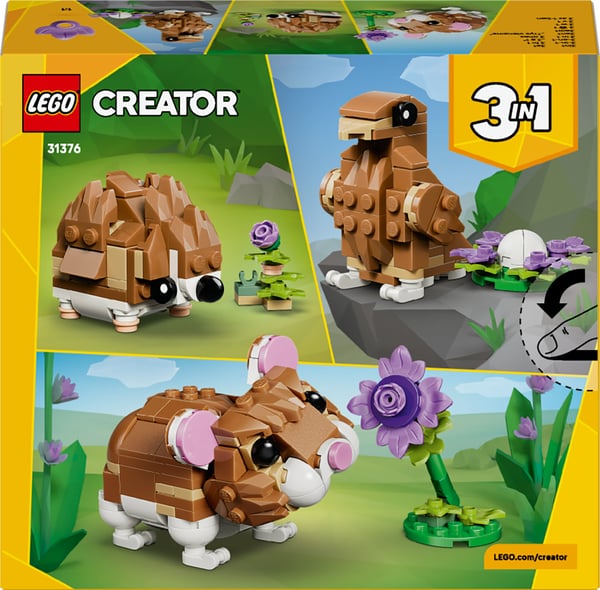 LEGO Creator 31376 Förtjusande hamster och blomma 3-i-1