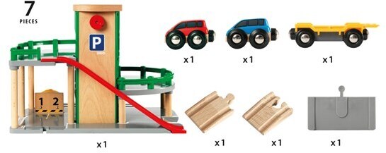 BRIO Railway 33204 - Rail & Road - parkeringshus
