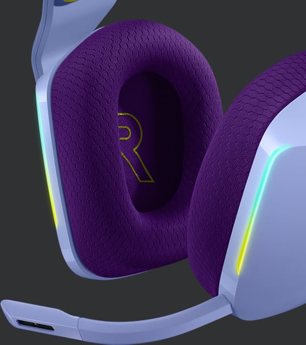 Logitech G733 Lightspeed trådlösa spelhörlurar, lila