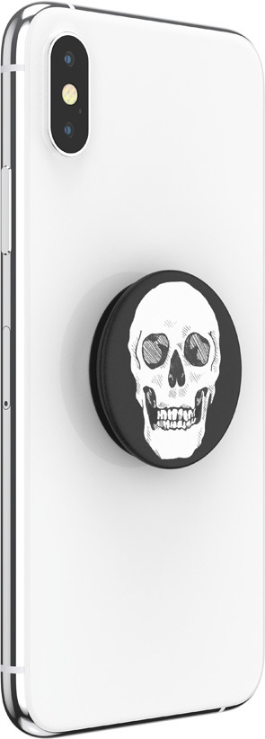 PopSockets PopGrip -hållare, Shaky Bones White