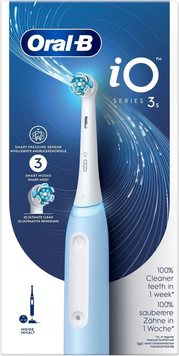 Oral-B iO Series 3s -elektrisk tandbørste, blå