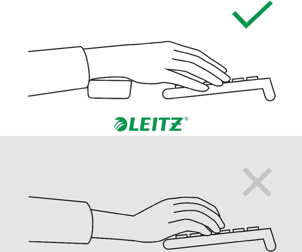 Leitz Ergo justerbart handledstöd för tangentbord
