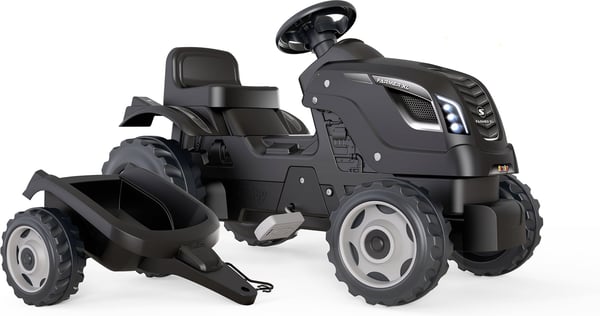 Smoby Farmer XL - traktor + släpvagn, svart