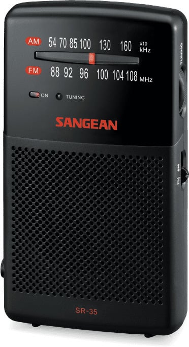 Sangean SR-35 lytte-radio, sort