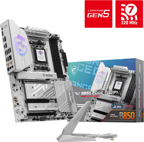 MSI MPG B850 EDGE TI WIFI AM5 ATX-moderkort
