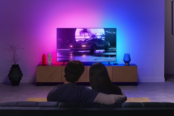 WiZ Sync Box och TV-bakgrundsbelysning, 75"-85"