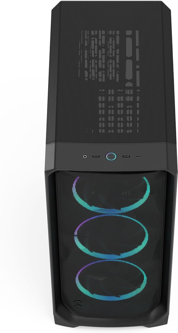 Fractal Design Meshify 3 Svart RGB TG Ljus Ton ATX-chassi