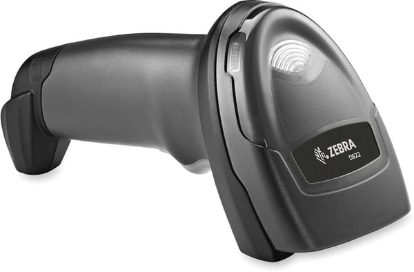 Zebra DS2208 -streckkodsläsare med stativ, svart