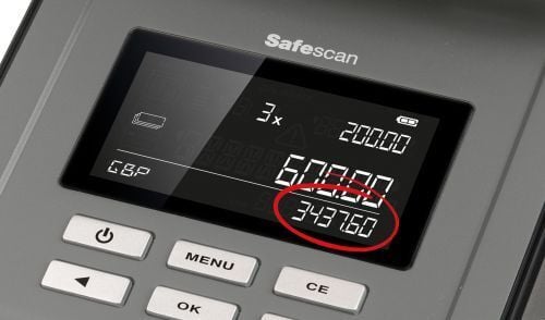 Safescan 6165 -penningräknare