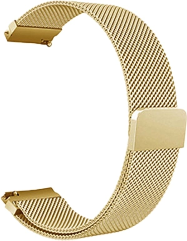 Wave stål flettet armbånd 20mm, smart- og sportsure, guld