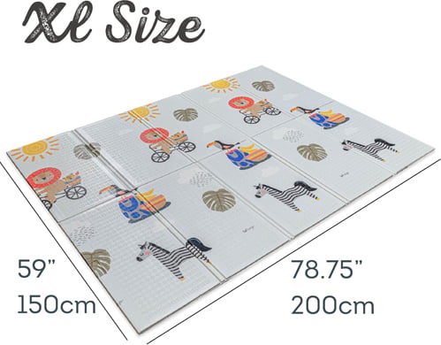 Taf Toys Savannah Super-Size -legeunderlag, 150 x 200 cm