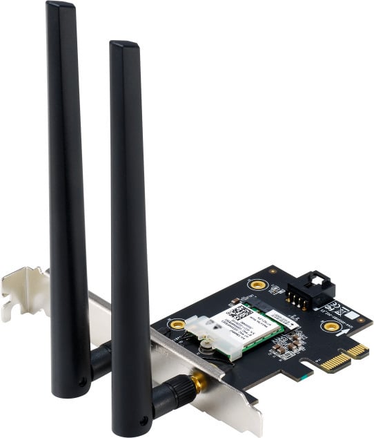 Asus PCEAXE5400 PCIEWiFi 6adapter og Bluetooth 5.2adapter