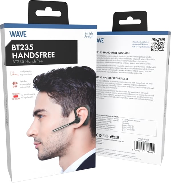 Wave BT235 Bluetooth-hörlurar med mikrofon