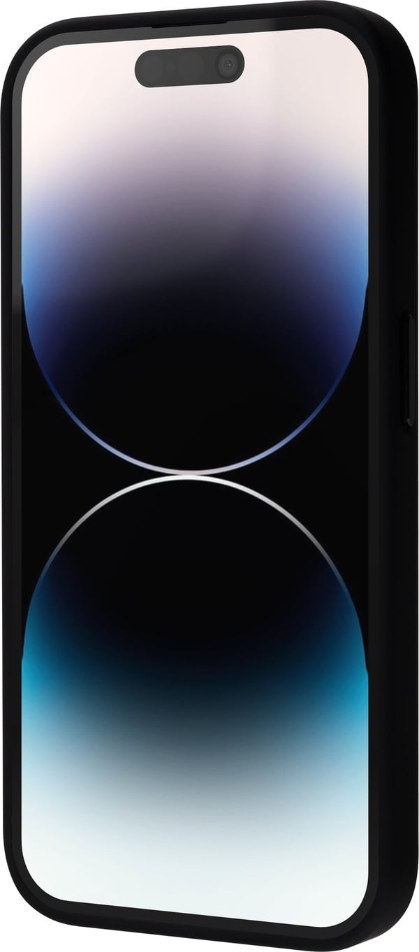 FoneKit MagSafe-kompatibel Soft Touch-skyddsskal, iPhone 15 Pro, svart/grå