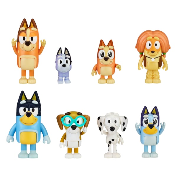 Bluey Figurer Multipack - figursats, 8 figurer