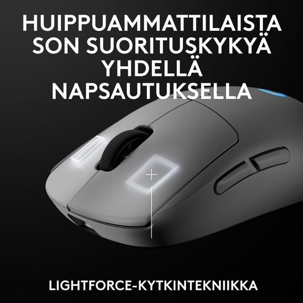 Logitech PRO 2 LIGHTSPEED-spelmus, vit