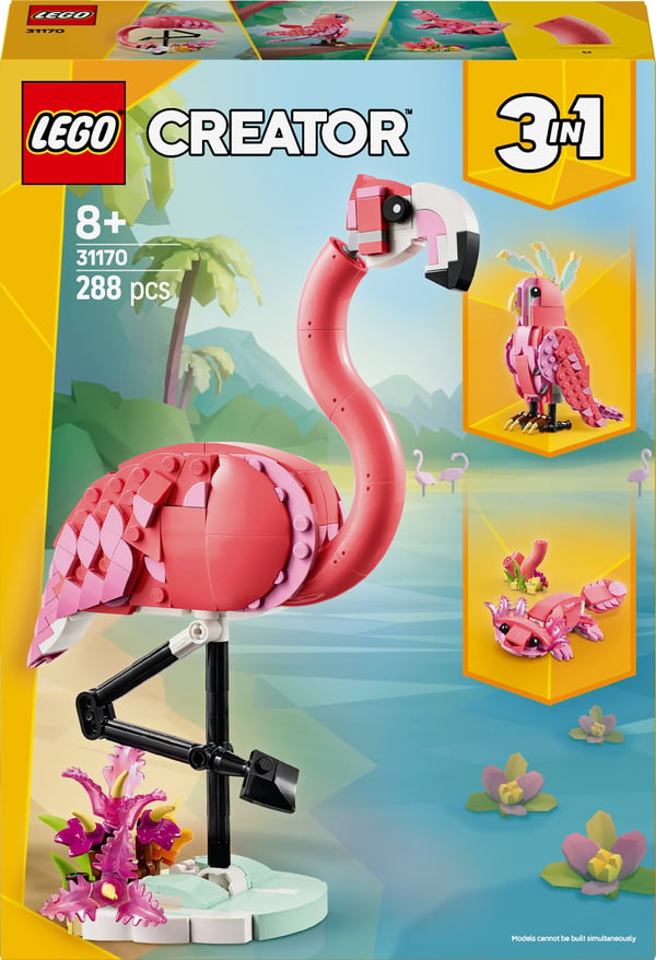 LEGO Creator 31170 – Vilde dyr: rosa flamingo