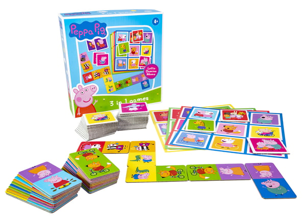 Tactic Pipsa Possu 3-i-1, Memo, Lotto, Domino